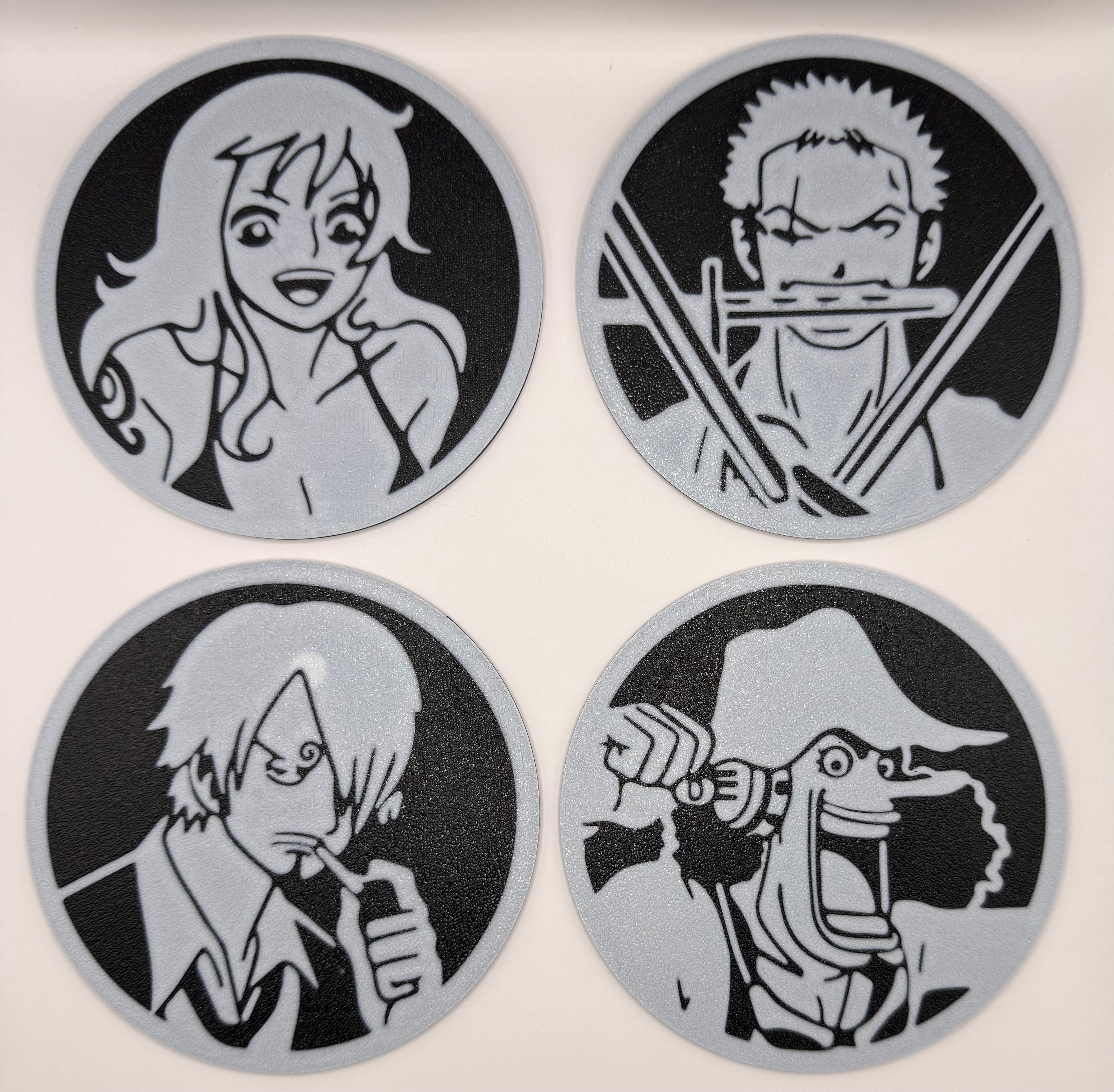 3D printed coaster set