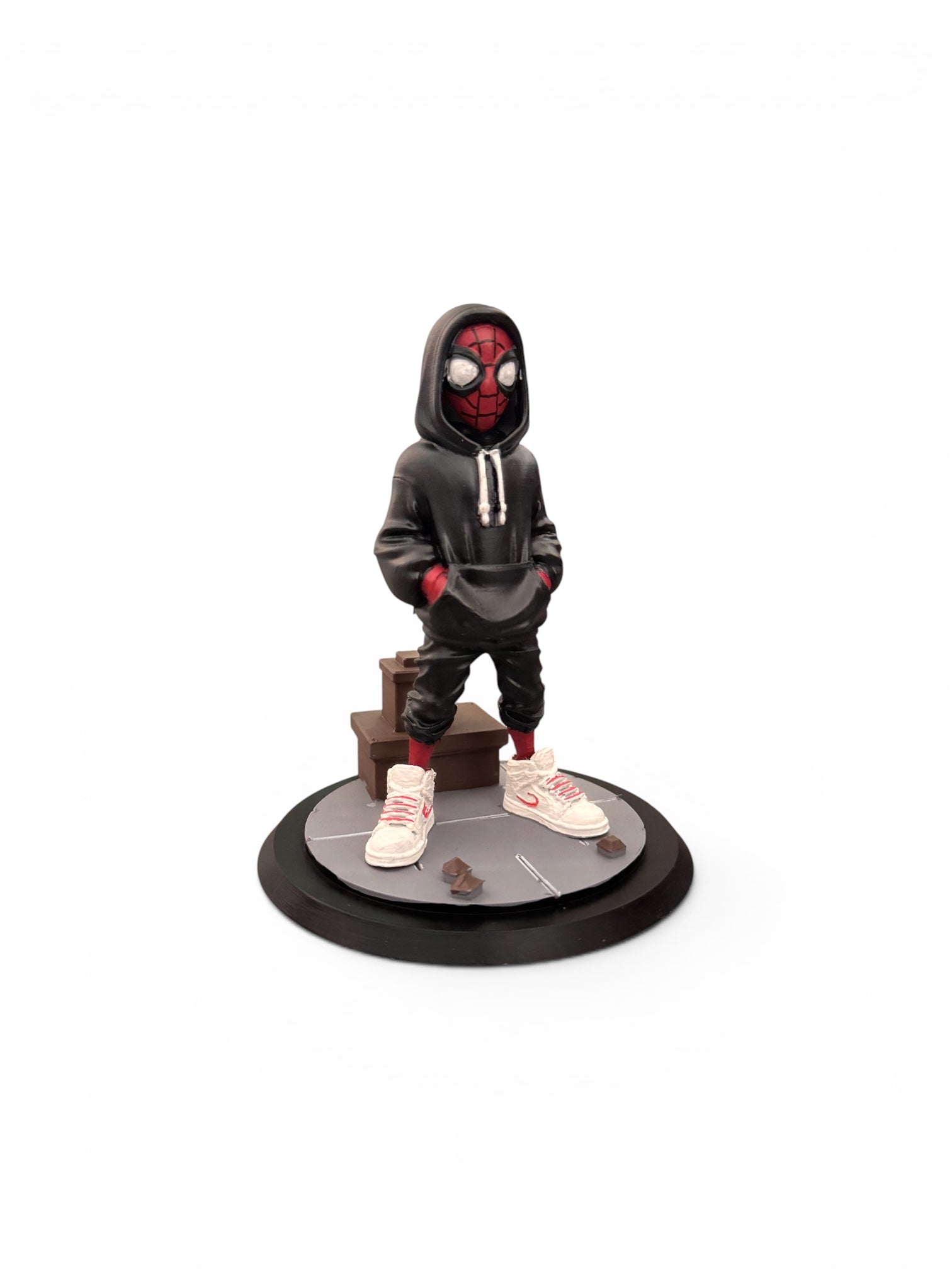 Hand-painted urban spidey figure