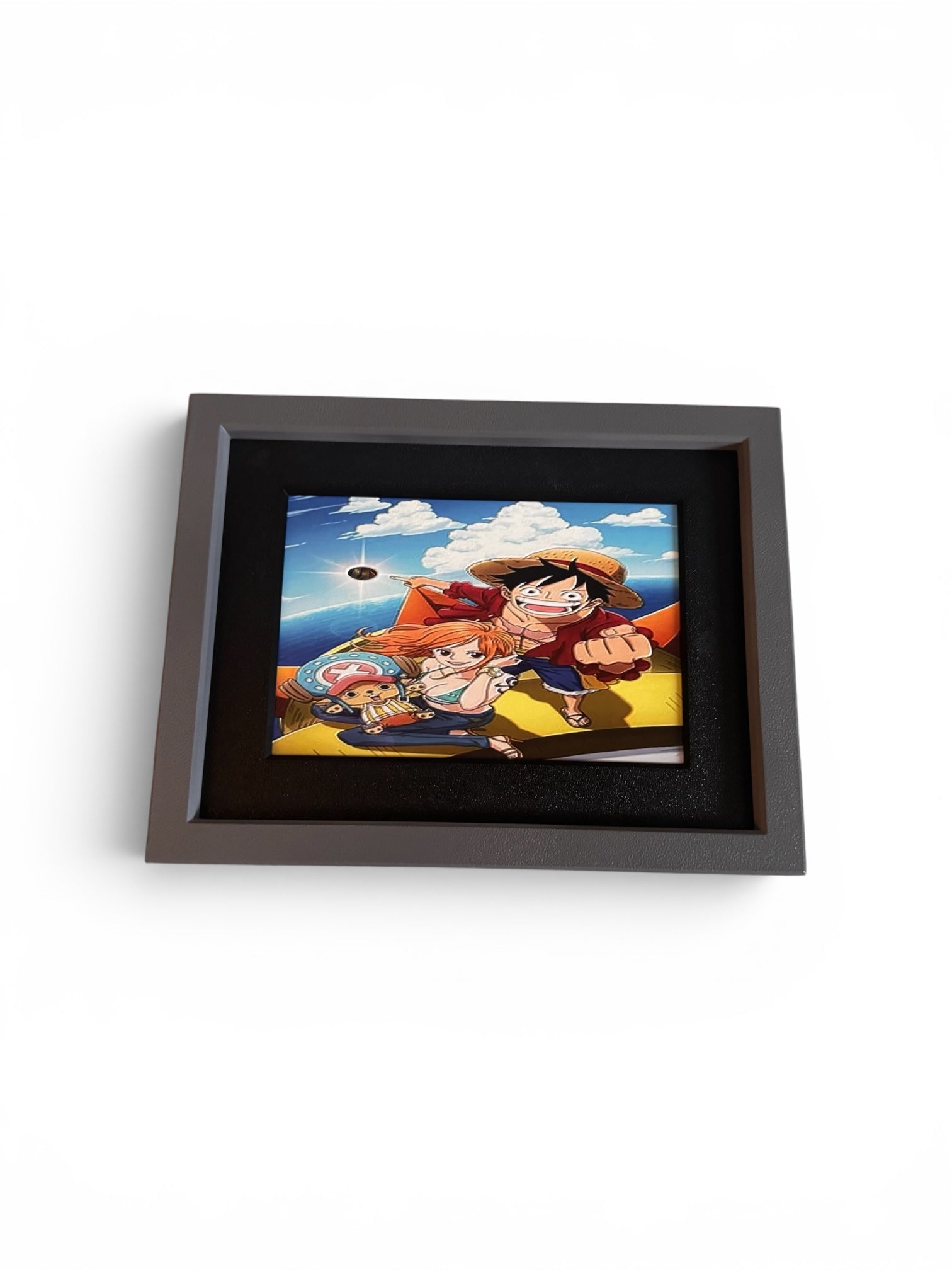 3D printed shadow box with 3D inked art