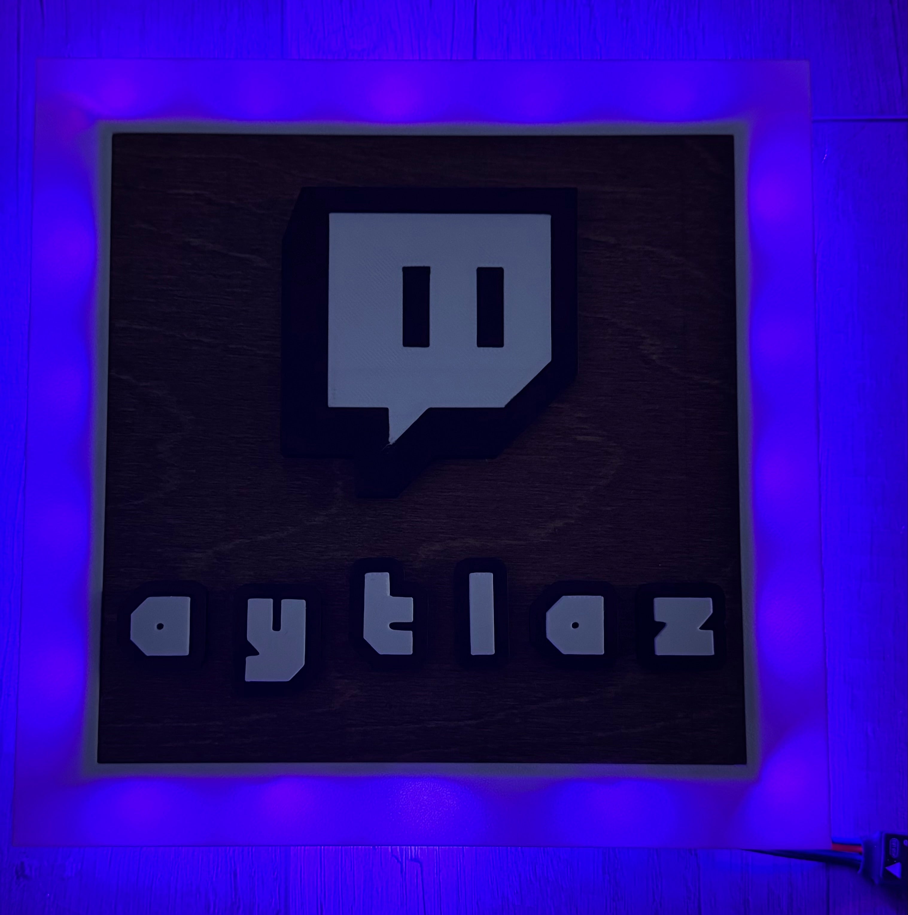 Customizable gamertag wall decoration.