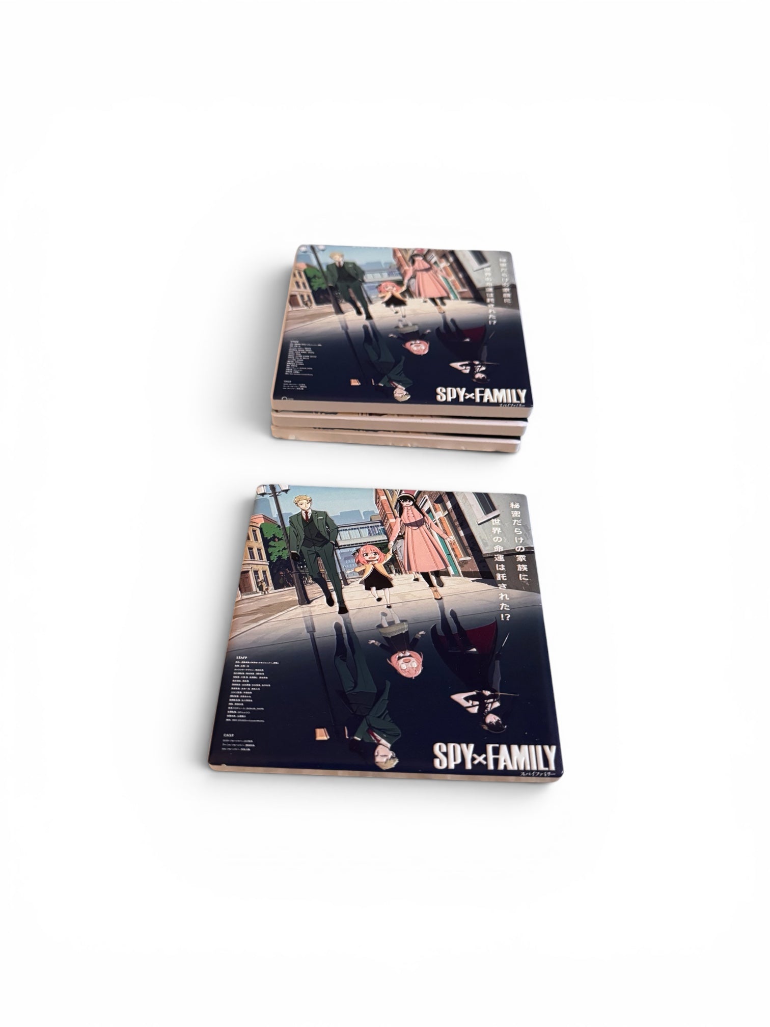 3D inked coasters (set of 4)