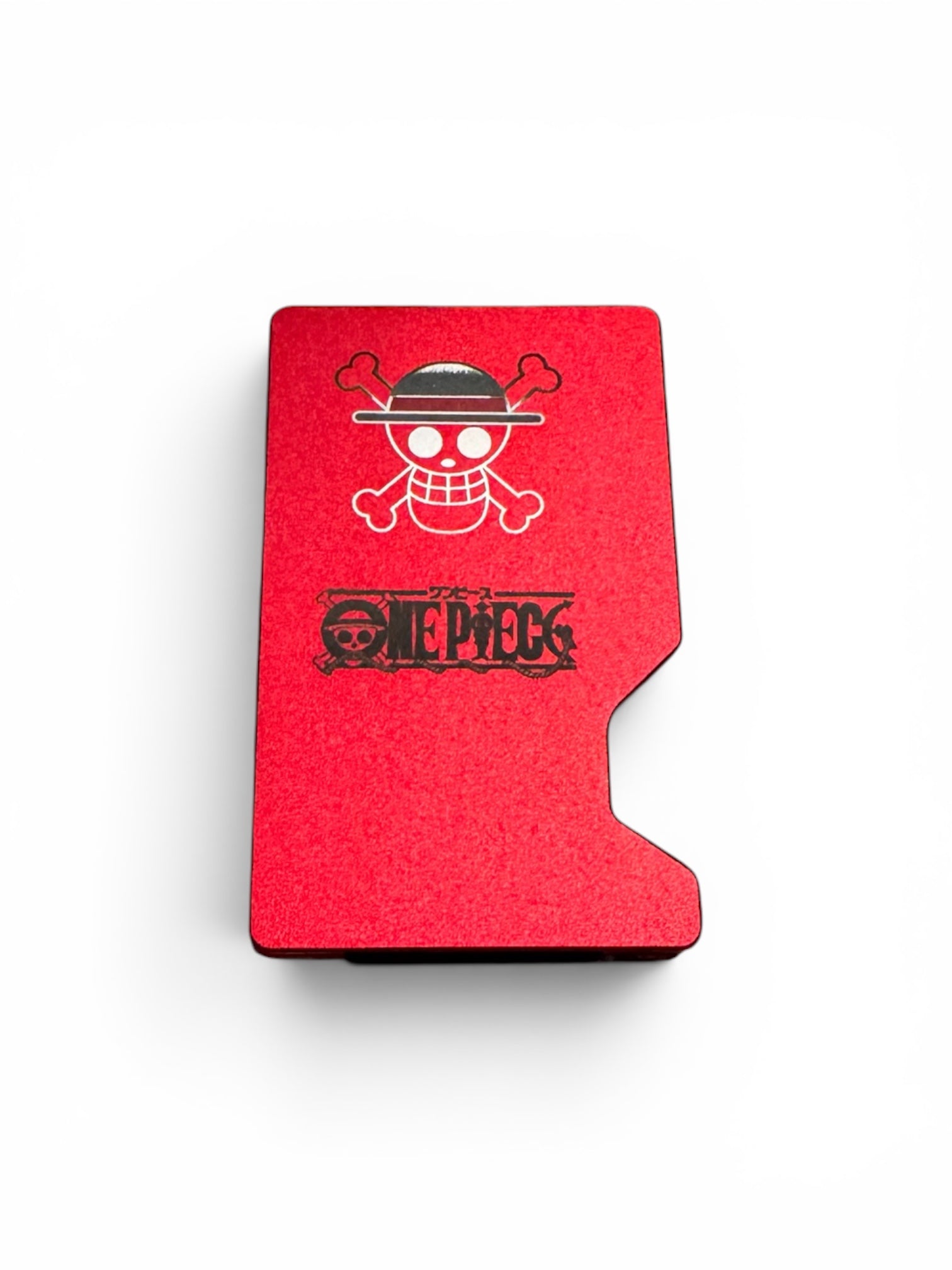 Engraved aluminum wallet with belt clip