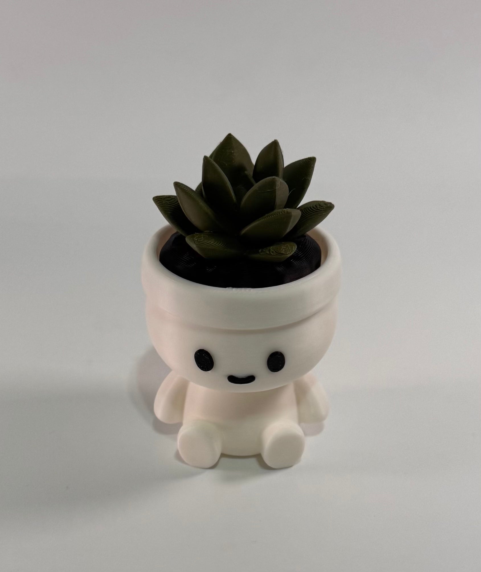 3D printed happy plant decoration