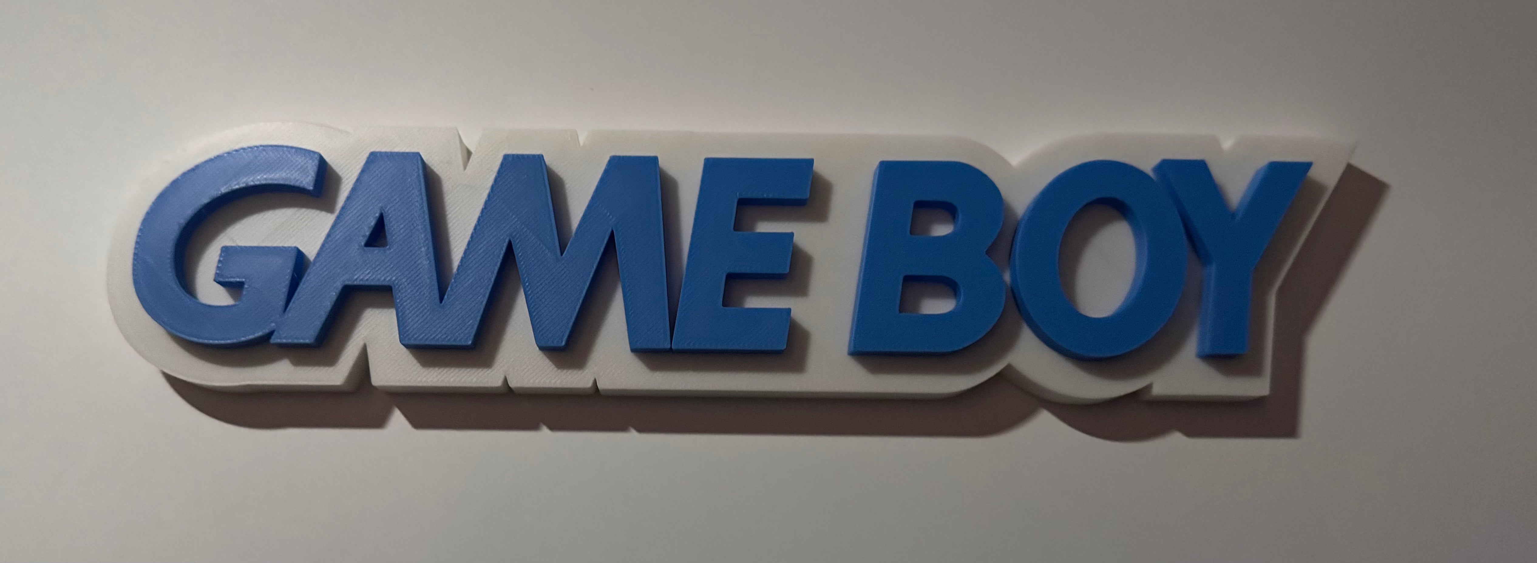 3D printed retro logo