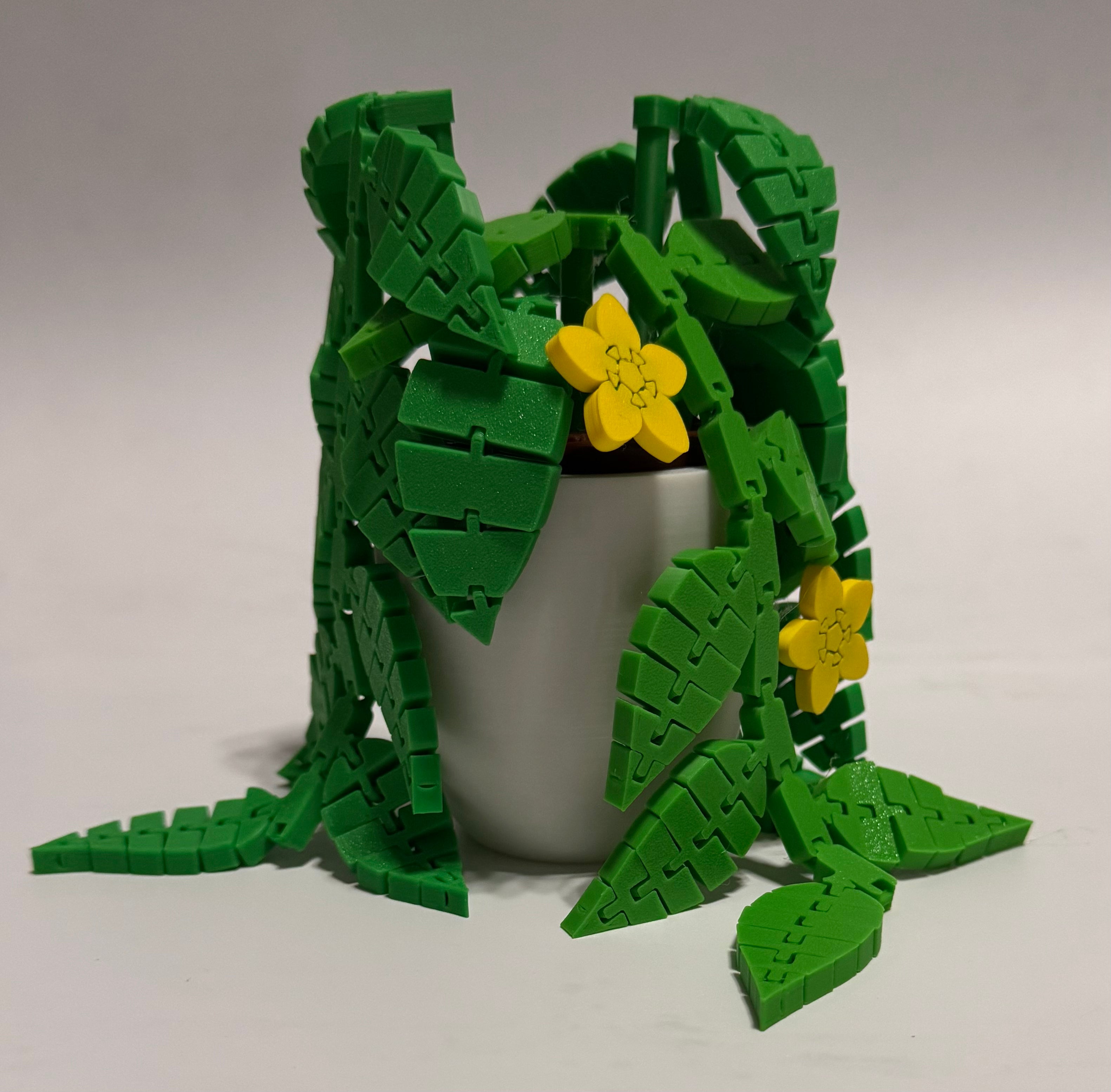3D printed desktop plant decoration.