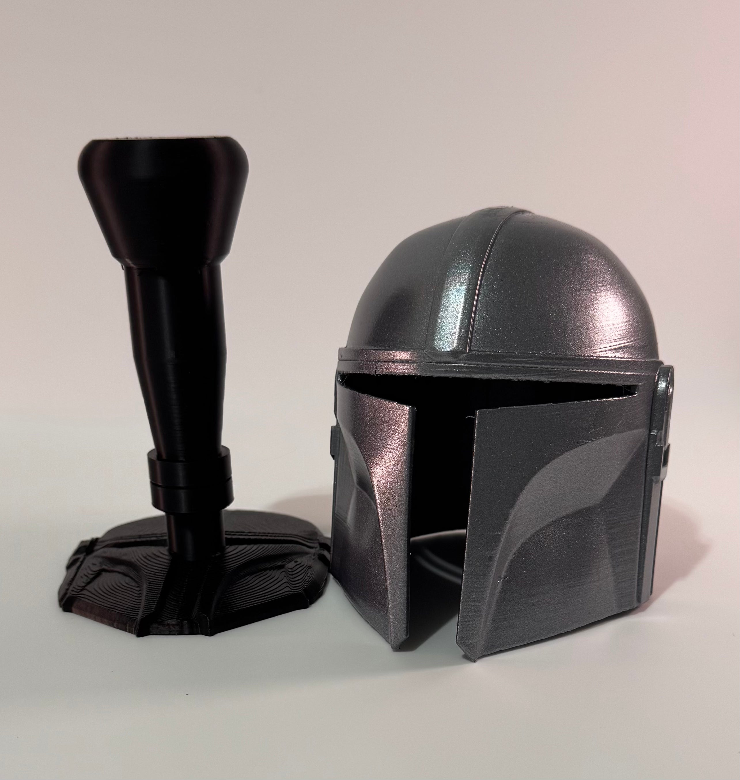 Mini desktop helmet with display stand