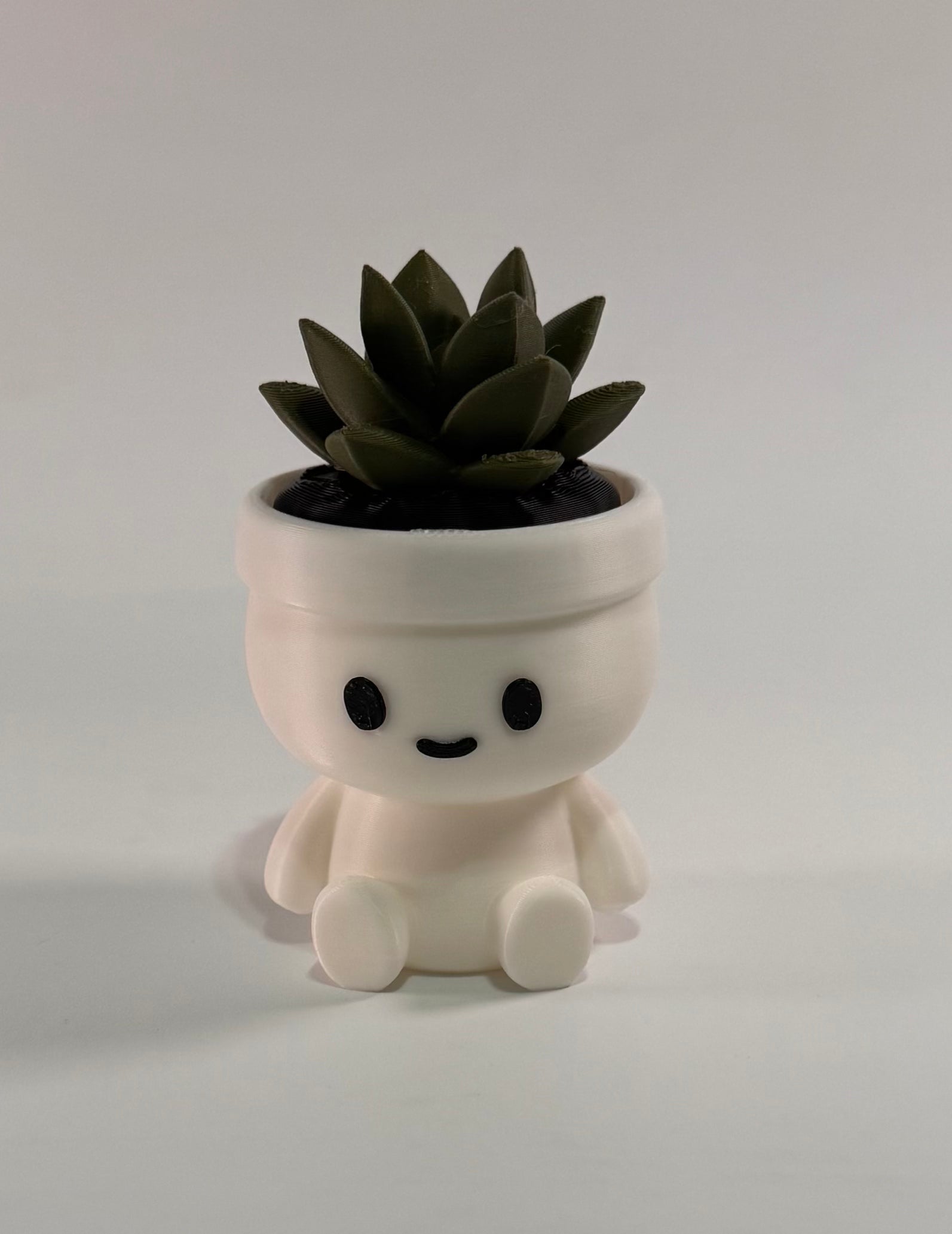3D printed happy plant decoration