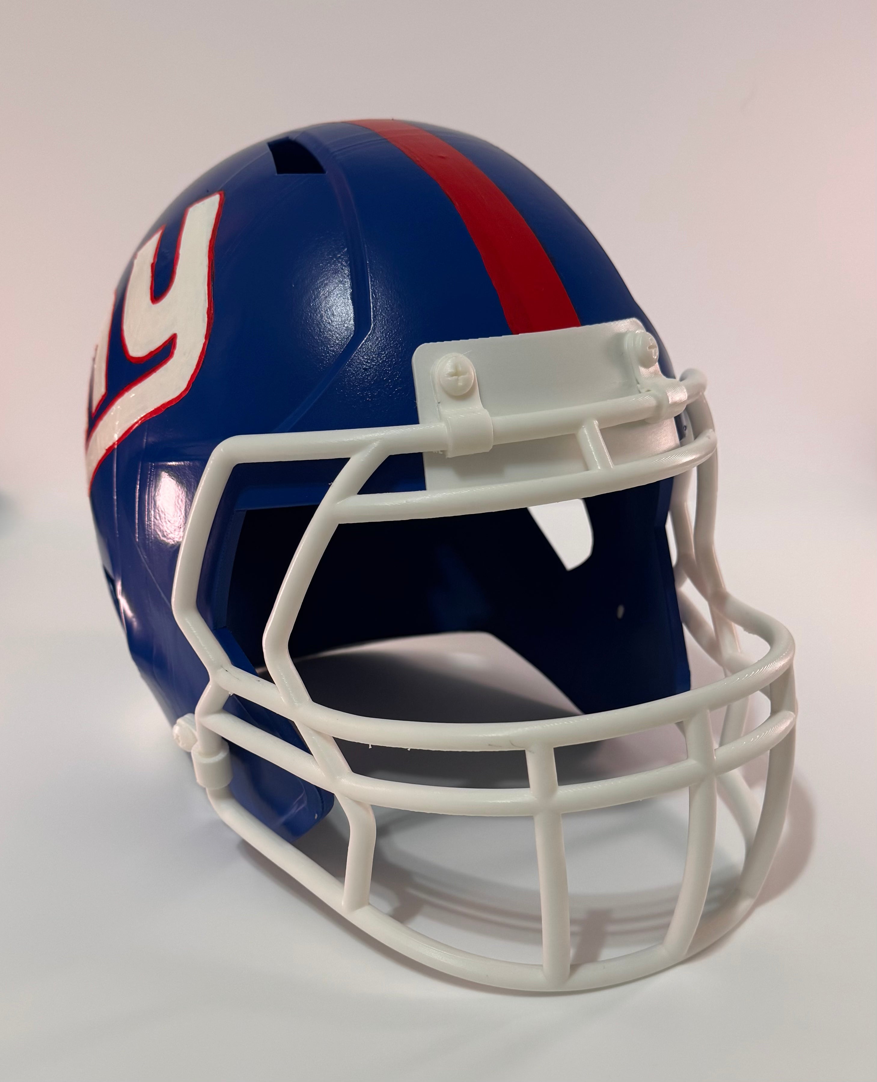 Customizable football helmet replica