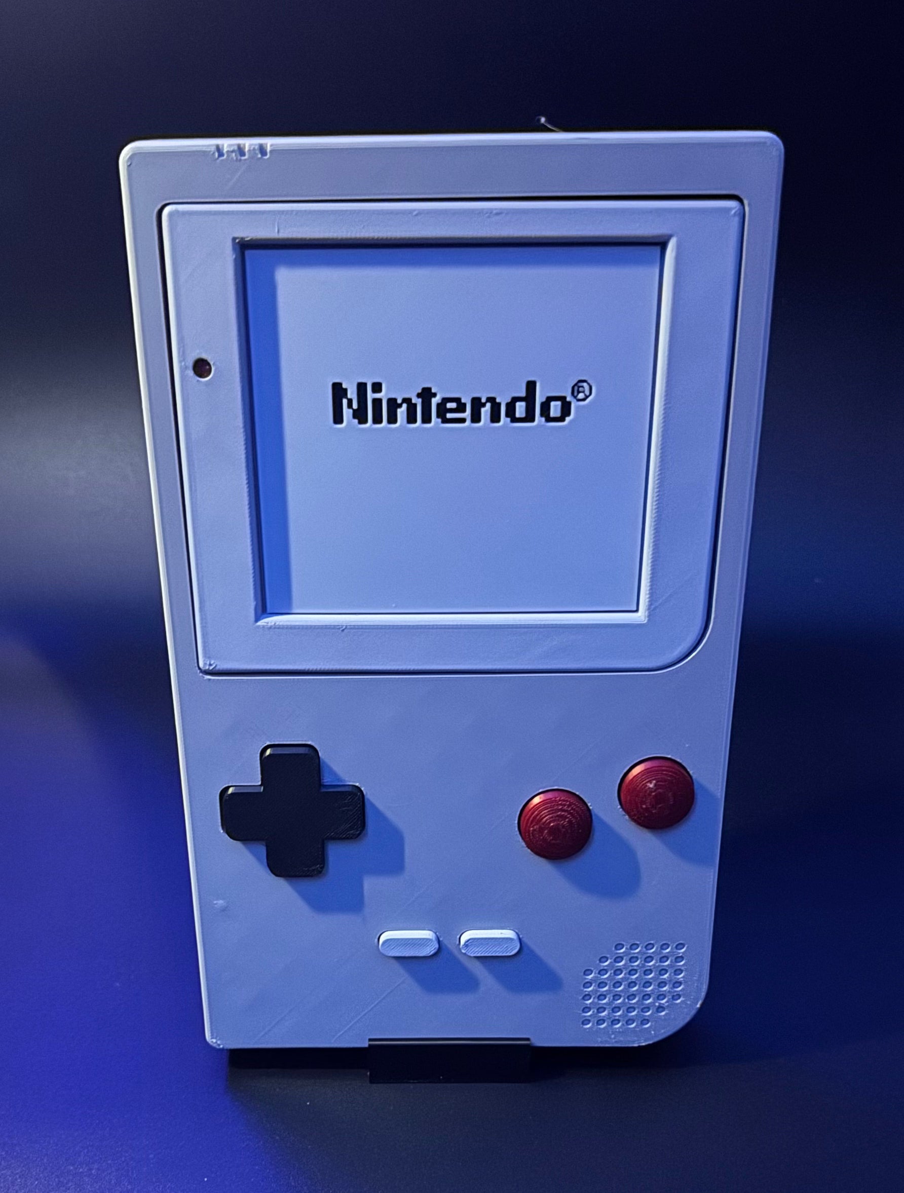 3D printed retro desktop display with stand