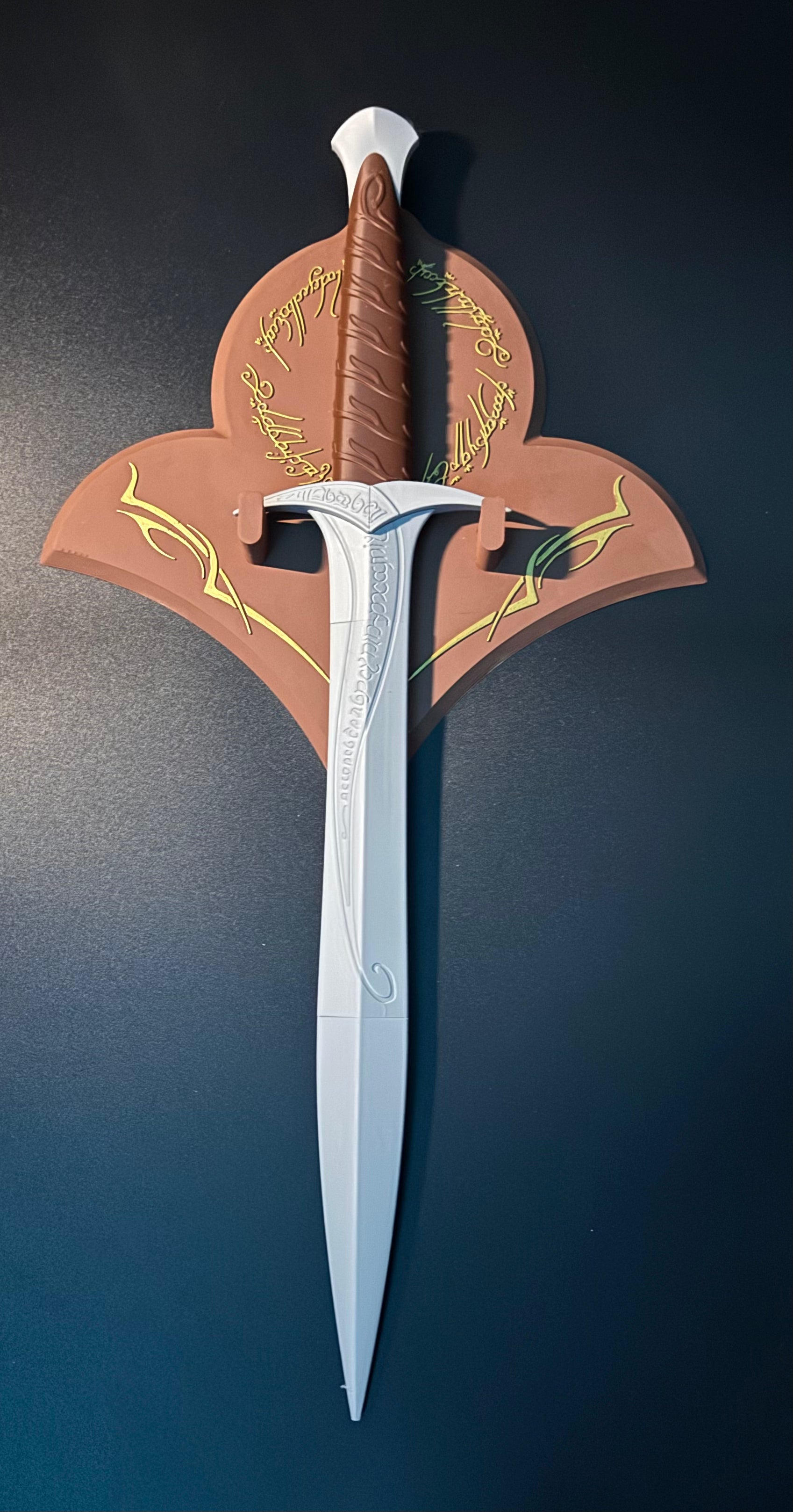 3D printed wall mount sword