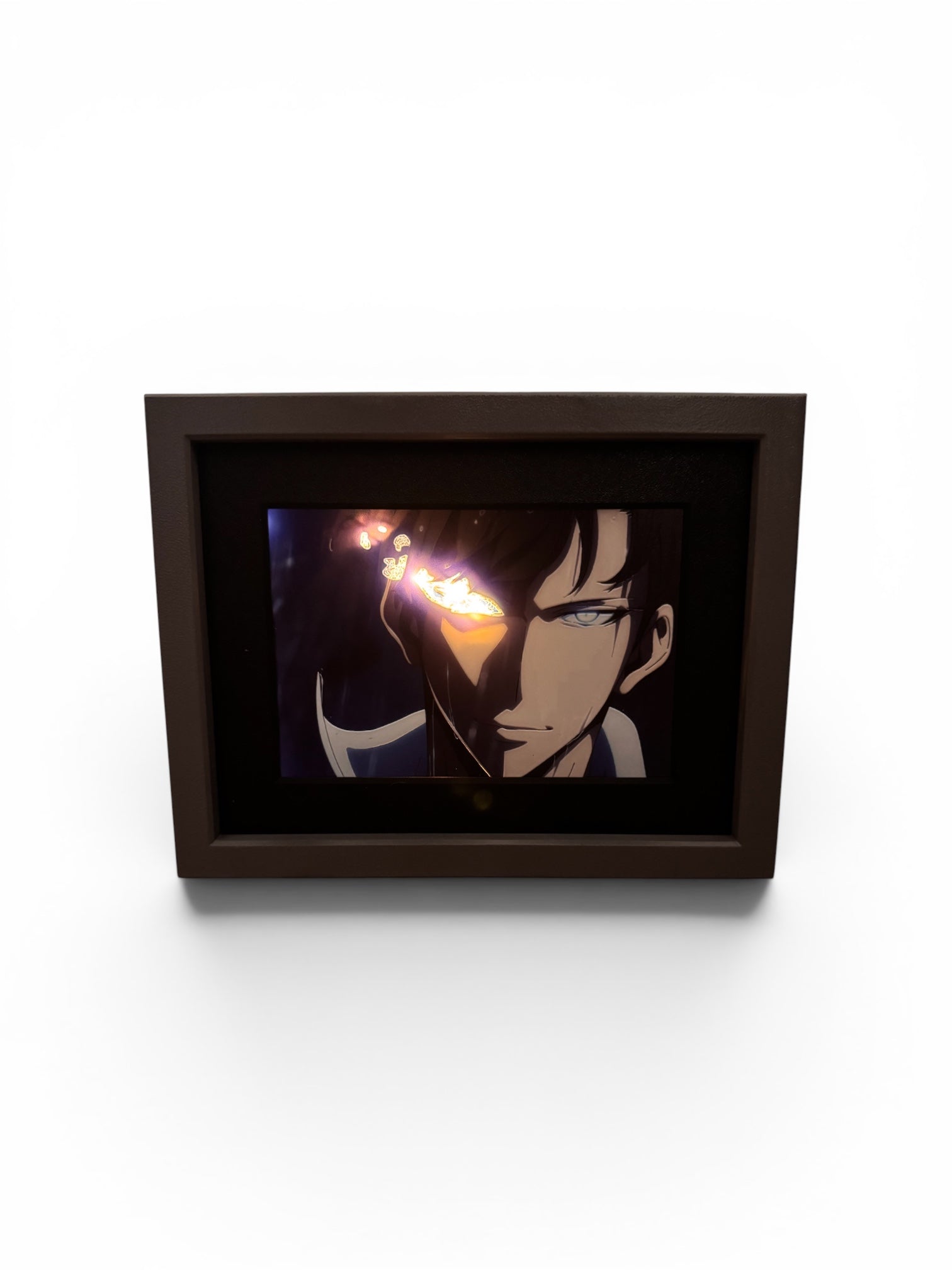 3D printed shadow box with 3D inked art