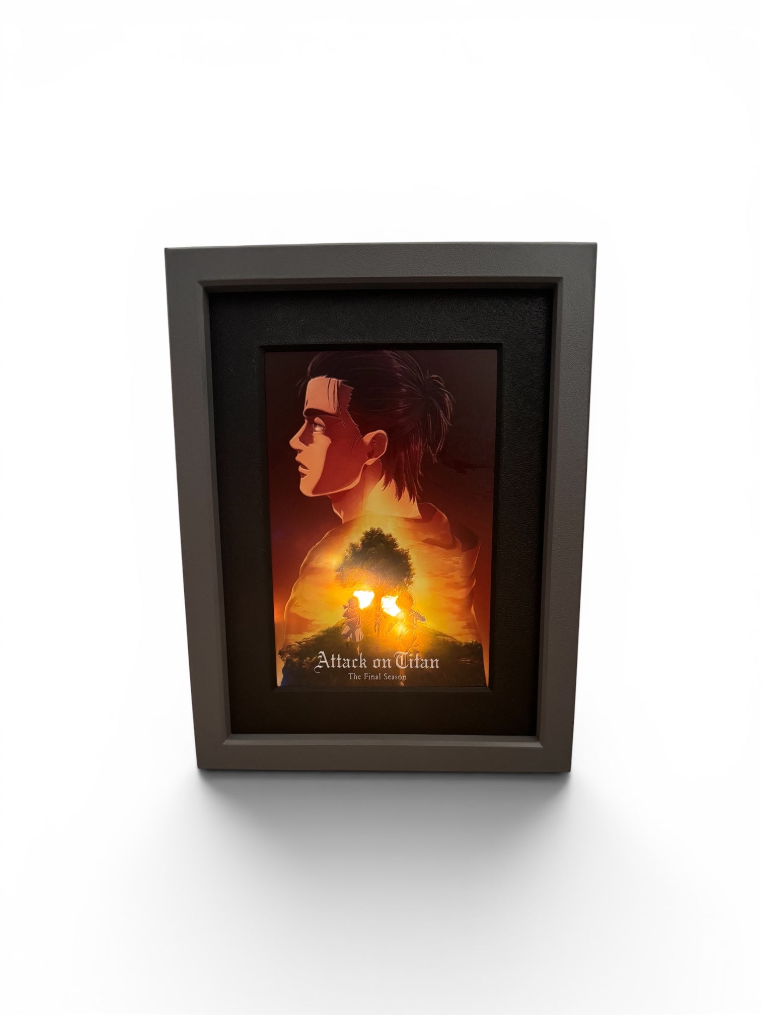 3D printed shadow box with 3D inked art