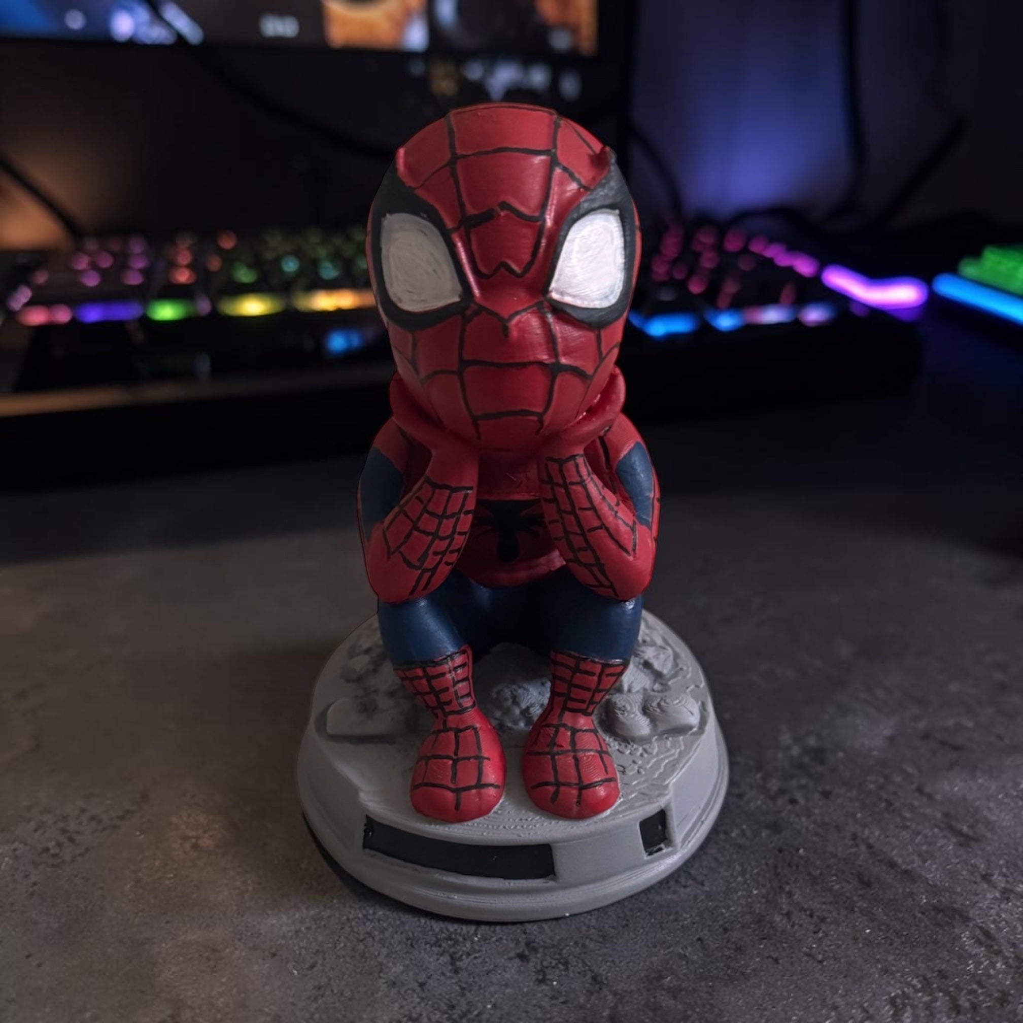 Hand-painted super hero figure