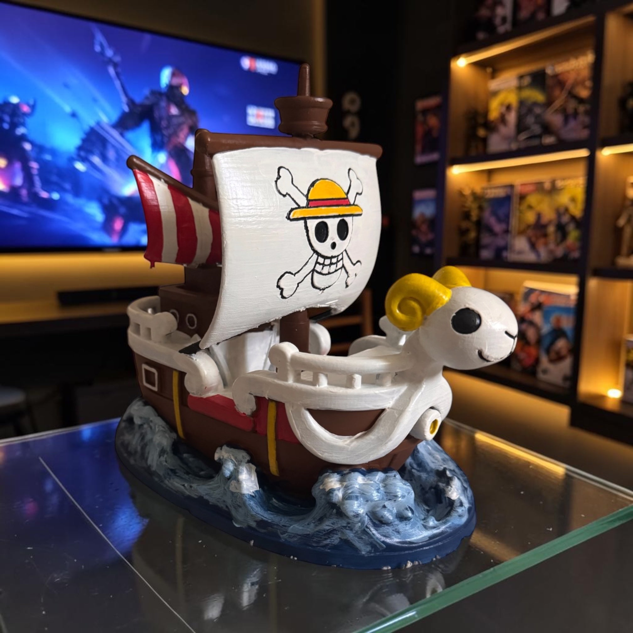 Hand-painted Going Merry figure